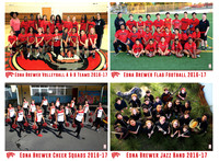 Brewer 2016-17 Sports, Music and Academic programs hallway posters